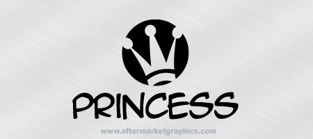 Princess Crown Decal 03